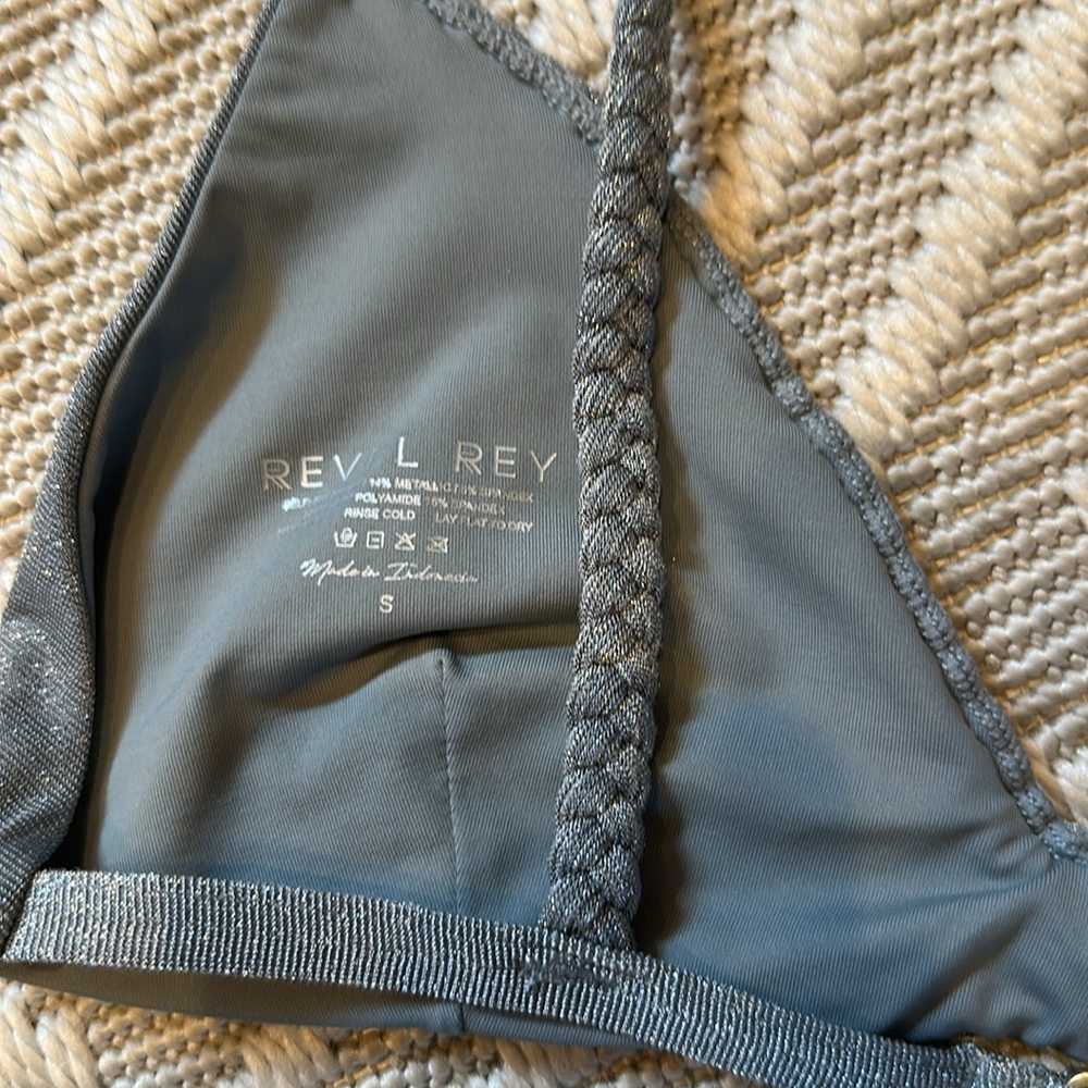 REVEL REY April Bikini Top + Margot Bikini Bottom -in Slate Iridescent *NWOT - Picture 5 of 6